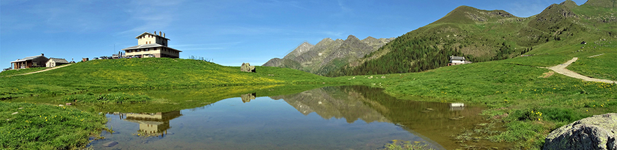 Piani dell'Avaro alla partenza per il segnavia CAI 109